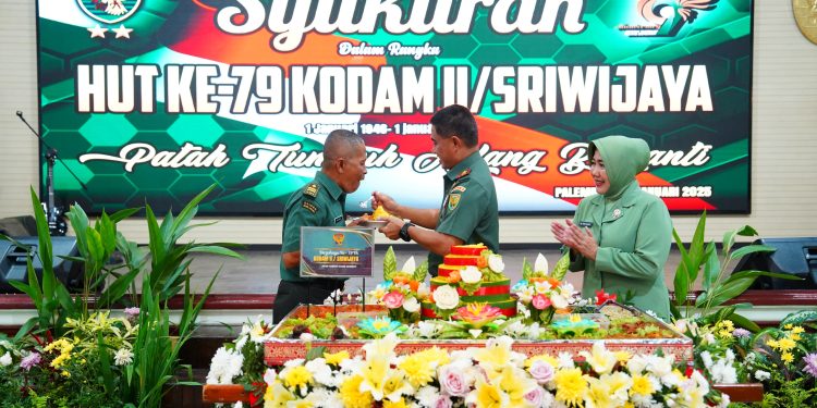 HUT Ke-79 Kodam II/Sriwijaya Berlangsung Sederhana. Ini Harapan Pangdam II/Sriwijaya