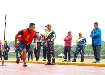 Pangdam II/Sriwijaya Tinjau Test Kesamaptaan Calon Dandim dan Danyon