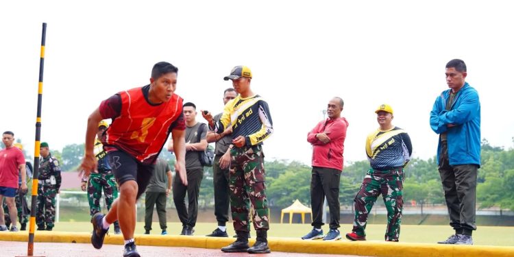 Pangdam II/Sriwijaya Tinjau Test Kesamaptaan Calon Dandim dan Danyon