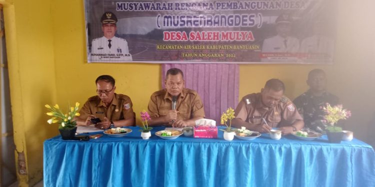 Pemdes Salek Mulia Laksanakan Kegiatan Musrenbangdes Untuk Pembangunan Tahun 2025.