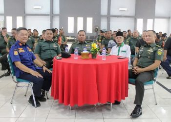 Kodim 0418/Palembang melaksanakan Sosialisasi Pembinaan Masyarakat Tanggap Bencana