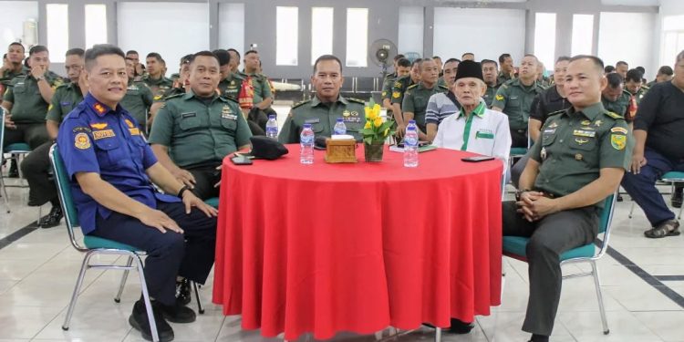 Kodim 0418/Palembang melaksanakan Sosialisasi Pembinaan Masyarakat Tanggap Bencana
