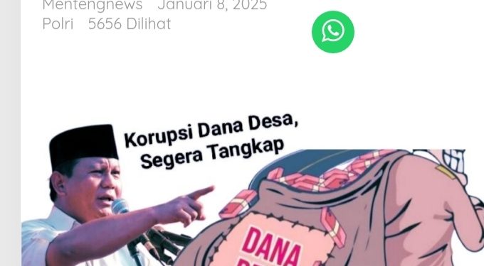 Oknum Kepala Desa Talau Pangkalan Kuras Di duga Selewengkan Anggaran Dana Desa Tahun 2023 Dan Laporan Anggarannya Tak Masuk Akal Www.tajukjurnalis.net Januari 18, 2025