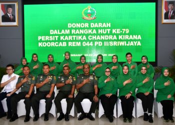 Danrem 044/Gapo : Setetes Darah Yang Kita Donorkan, Menyelamatkan Jiwa Manusia