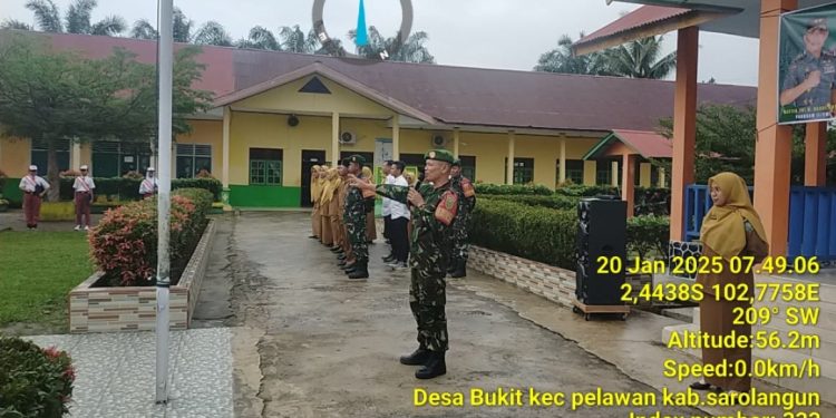 Upacara Bendera, Siswa SDN 092 Pematang Kolim Diajarkan Makna Nasionalisme