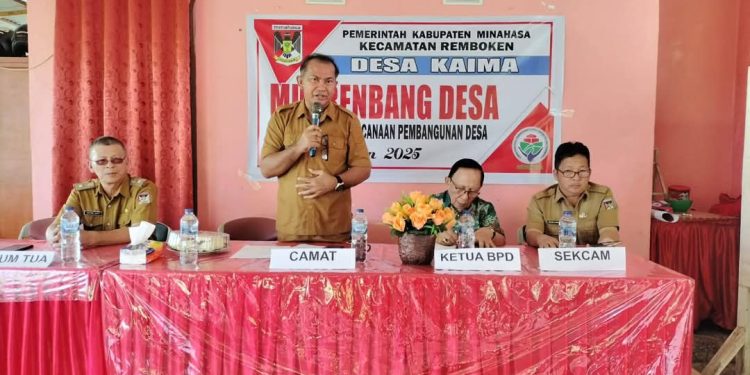 Pemerintah Desa Kaima Gelar Musrenbang Desa 2025 dan Rembuk Stunting