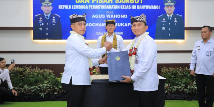 Pucuk Pimpinan Lapas Banyuwangi Resmi Berganti, Mochamad Mukaffi Gantikan Agus Wahono