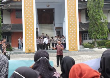 Polres Merangin Kawal Aksi Damai Persatuan Guru Honorer Agama Islam Sekabupaten Merangin