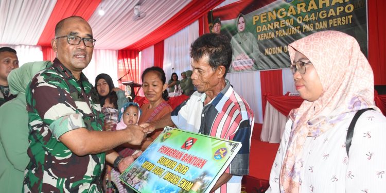 Danrem 044/Gapo : Babinsa Jangan Garang, Kedepankan Humanis, Senyum Teritorial, Dekat dan Sejahterakan Masyarakat