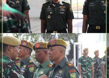 Batalyon Arhanud 12/SBP Gelar Sertijab, Dipimpin Langsung oleh Danyon