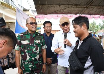 Danrem 044/Gapo Ikuti Kegiatan Peninjauan Serap Gabah Bulog