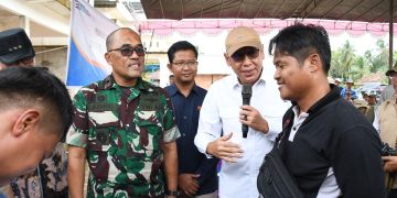 Danrem 044/Gapo Ikuti Kegiatan Peninjauan Serap Gabah Bulog