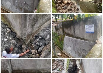 Rehap Tembok Penahan Tanah Desa Pagar Sari Lahat Diduga Ajang Korupsi Kades