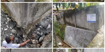 Rehap Tembok Penahan Tanah Desa Pagar Sari Lahat Diduga Ajang Korupsi Kades