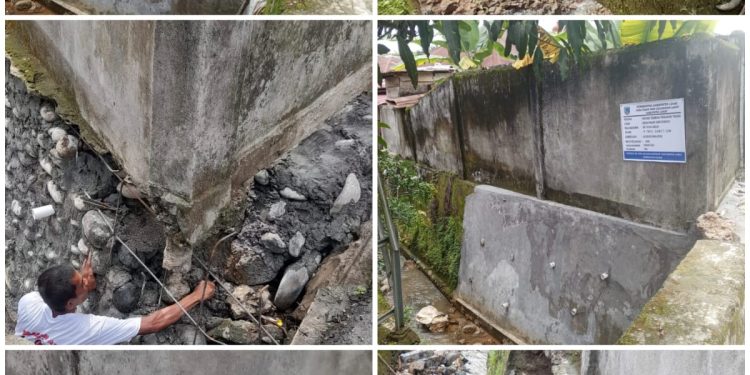 Rehap Tembok Penahan Tanah Desa Pagar Sari Lahat Diduga Ajang Korupsi Kades