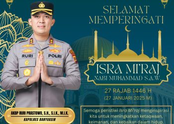 Kapolres Banyuasin Ucapkan Selamat Memperingati Isra Mi’raj Nabi Muhammad SAW