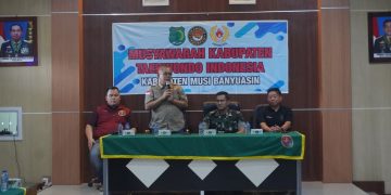 Kodim 0401/Muba Gelar Musyawarah Taekwondo: Letkol Inf Ery Dwianto Terpilih sebagai Ketua TI Muba 2025-2029
