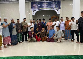 PEMERINTAH SETEMPAT DAN WARGA ANTUSIASME SANGAT luar biasa Dalam peringatan isra miraj 1446 H apalagi yang ada di dalam perumahaan JINGGA LAND di MESJID HAJJA ADIAH JALIL