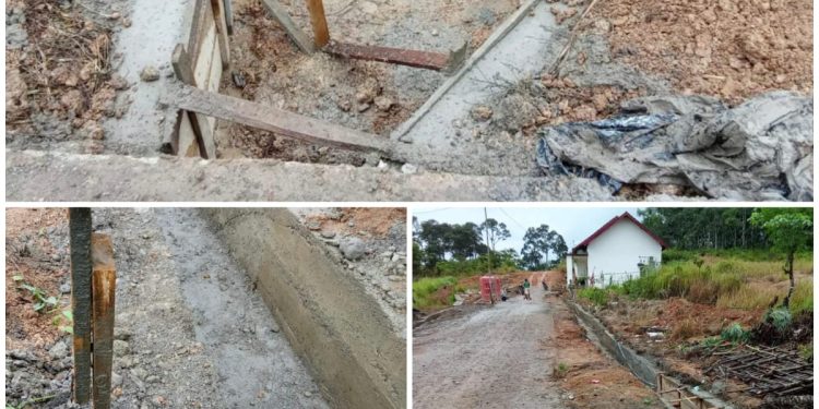 Pembangunan Drainase Desa Batay Kec.Gumay Talang Kab.Lahat TA 2024 APBD-P Diduga Asal Jadi Terindikasi Akan Rugikan Negara