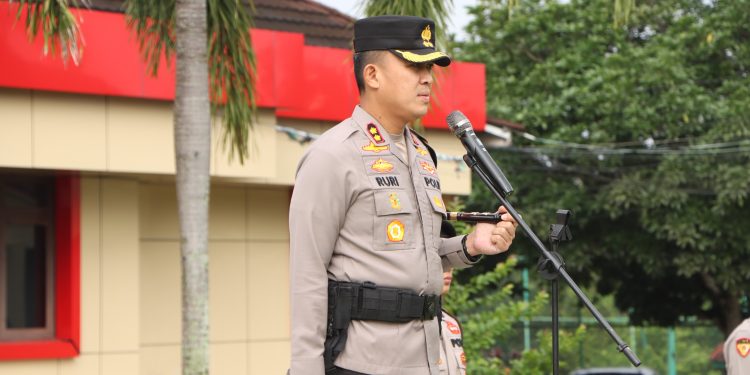 Polres Banyuasin Gelar Apel Pimpinan, Kapolres: “Polres dan Polsek adalah Rumah Kedua, Cintai Institusi Polri”