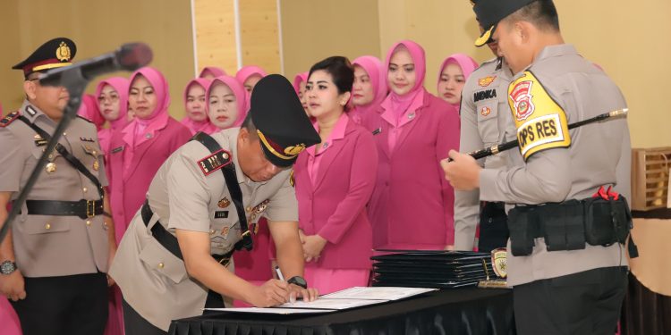 Kasat Lantas dan Kasat Polairud Beserta Empat Kapolsek di Jajaran Polres Banyuasin Berganti