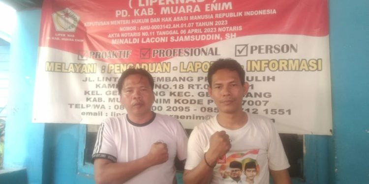 Diduga Wakil Ketua Lipernas Maulana Di Tantang Orang Tidak Di Kenal, Terkait Aksi Damai Lanjutan Di Kejari Muara Enim