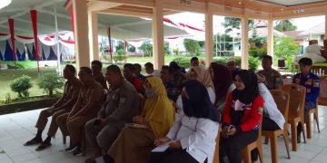 Seketaris Camat Gelumbang Pimpin Rapat Rancangan Menjelang Musrenbang kecamatan Gelumbang.