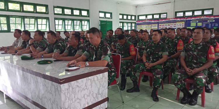 Pengarahan Danrem 042/Gapu melalui Vicon Kepada Kodim 0420/Sarko dan seluruh jajaran Korem 042/Gapu*