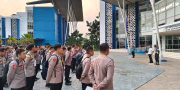 Karo SDM Polda Sumsel, Monitoring Pelaksanaan CAT Psikologi Seleksi SIP Angkatan 54 Polda Sumsel
