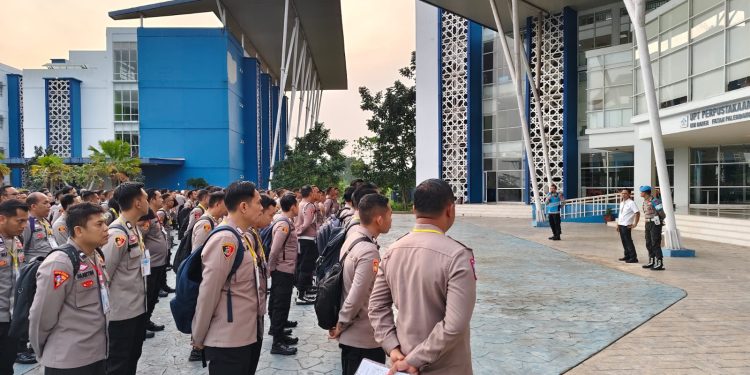 Karo SDM Polda Sumsel, Monitoring Pelaksanaan CAT Psikologi Seleksi SIP Angkatan 54 Polda Sumsel