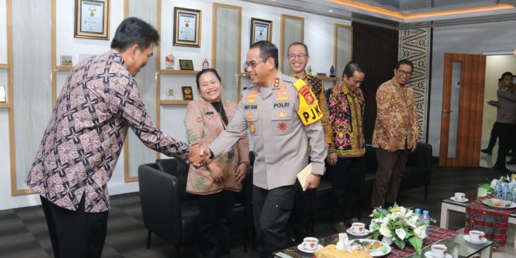 Kapolda Sumsel Menerima Audiensi Kepala BPKP Perwakilan Provinsi Sumsel