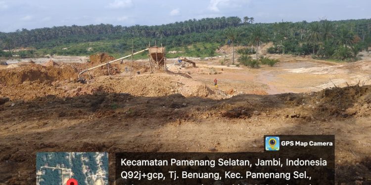 Tanjung benuang tempat yang menjanjikan PETI ( Penambang Emas Tanpa Izin )