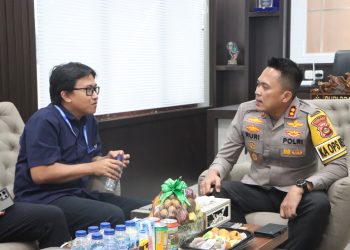 Kapolres Banyuasin Sambut Kedatangan Tim BPK RI di Polres Banyuasin