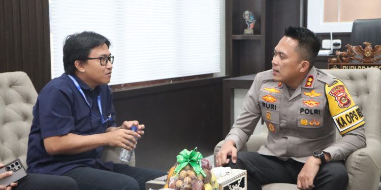 Kapolres Banyuasin Sambut Kedatangan Tim BPK RI di Polres Banyuasin