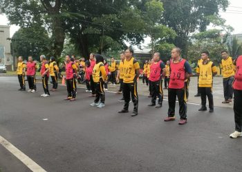 Ratusan Personil Polda Sumsel Ikuti Test Kesamaptaan Jasmani (TKJ)