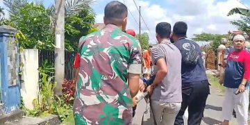 Tanggap Cepat Babinsa Koramil 420-09/Bangko, Bantu Evakuasi Pekerja Sumur yang Terjebak