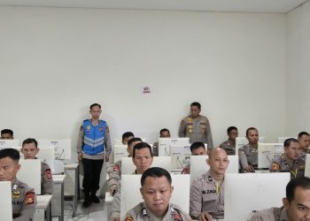 Ratusan Personil Polda Sumsel ikuti kegiatan CAT TPK Seleksi SIP Angkatan ke-54 T,A 2025