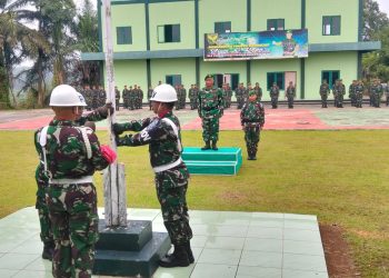 Kasdim 0420/Sarko Pimpin Upacara Bulanan, Tingkatkan Disiplin dan Semangat Prajurit