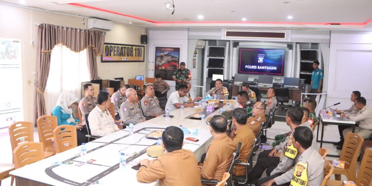 Kapolres Banyuasin Pimpin Rapat Awal Persiapan Operasi Ketupat Musi 2025
