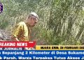 Jalan Sepanjang 2 Kilometer di Desa Sukamenang Rusak Parah, Warga Terpaksa Tutup Akses Jalan