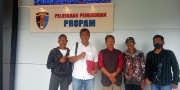 Keluarga korban kasus dugaan asusilah lanjut laporkan ke Propam Polda Sumsel.