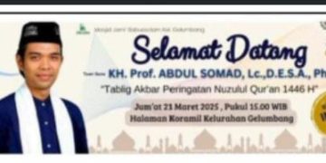 Ustad Abdul Somad Akan Hadiri Tablig Akbar di Gelumbang.