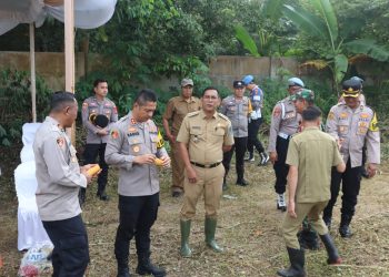 Kapolres OGAN Ilir Pimpin Panen Raya Jagung Program Ketahanan Pangan Didesa Lorok