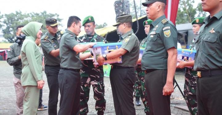 Kodam II/Swj Gelar Bazar Murah, Danrem 044/Gapo : Solusi Bantu Kebutuhan Keluarga Prajuri