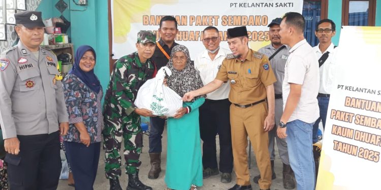 Sambut Hari Raya Idul Fitri, PT. Kelantan Sakti Kembali Berikan Bantuan Sembako Untuk Kaum Dhuafa