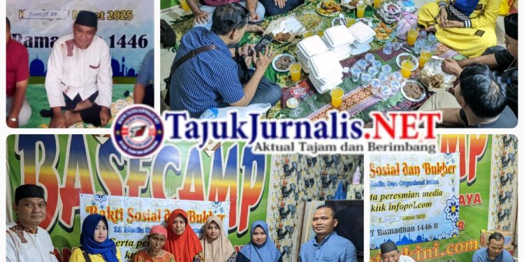 Acara Bakti Sosial Dan Buka Bersama Media Gabungan Jatim Dengan Kaum Dhuafa Berjalan Khidmat