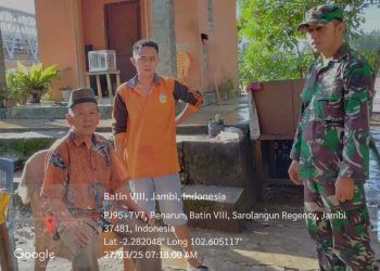 Tetap Siaga Menjelang Lebaran, Babinsa Koramil 420-02/Ma Limun Apel Malam di Pos Pam Lebaran