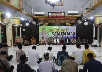 Gelar Curhat Kamtibmas dan Safari Ramadhan di Gempol, Waka Polres Pasuruan Lempar ide Lomba Pos Kamling
