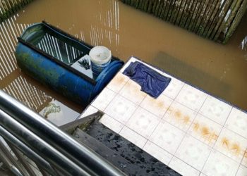 1 syawal 1446 H yang ternodai oLeh banjir tahunan di Malinau