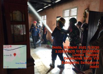 Sinergitas TNI dan Damkar dalam Mengatasi Kebakaran Rumah di Kampung Legok Keikhlasan Pengabdian Tanpa Mempertimbangkan Kepentingan Pribadi